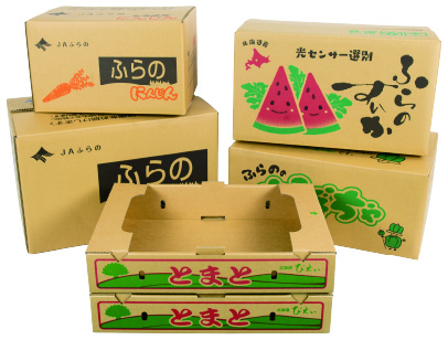 農産物向けの各種段ボール箱製品