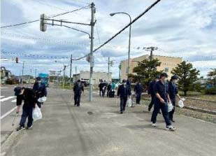 紋別工場ゴミ拾い活動