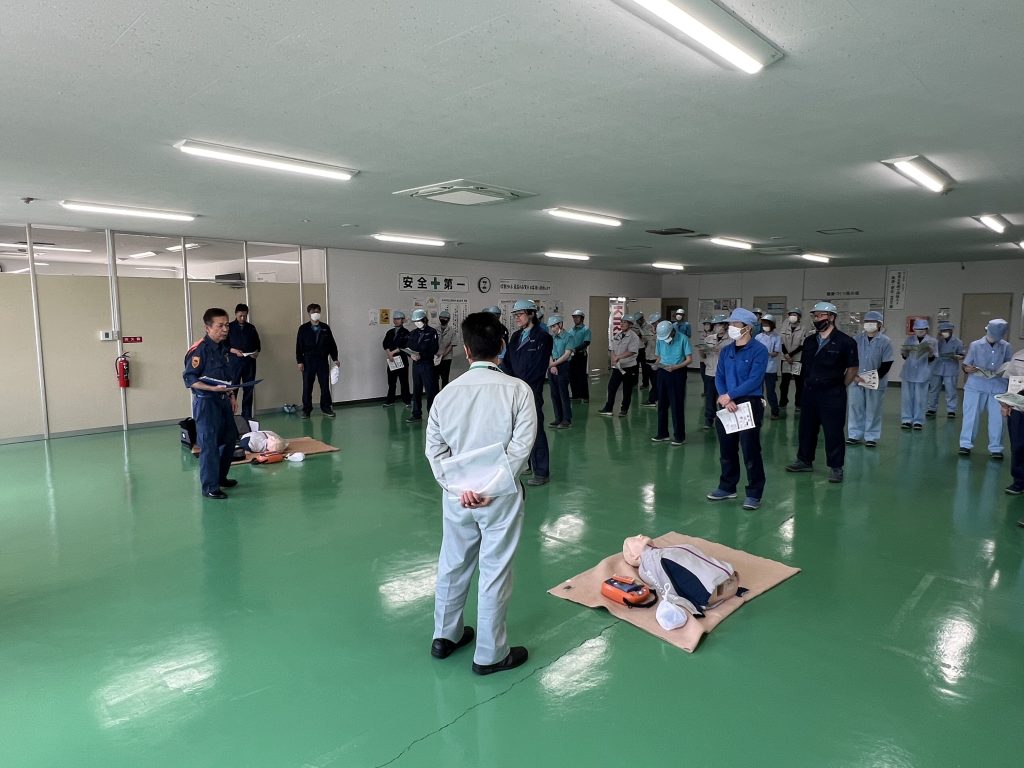 2026年度・AED訓練の様子